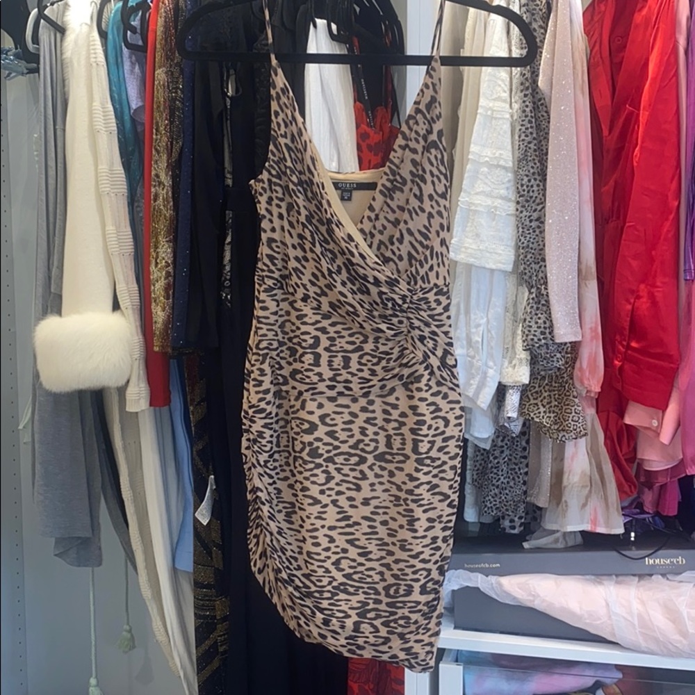 Guess dress leopard tiger size xs marciano